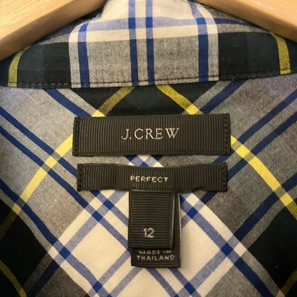 J. Crew Plaid Button Down Shirt